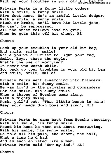 pack up your troubles lyrics